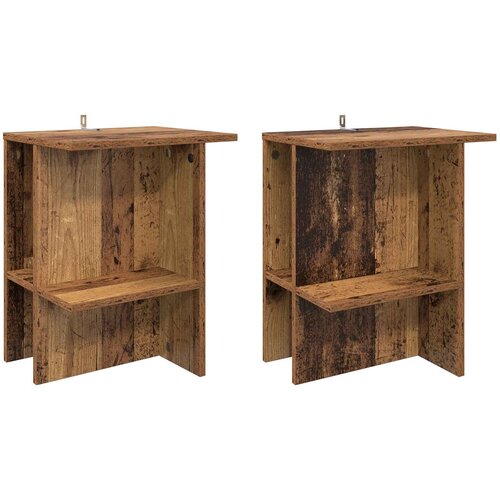  Kava Stol 2 pcs Staro drvo 40 x 30 x 49 cm Konstruirano drvo Cene