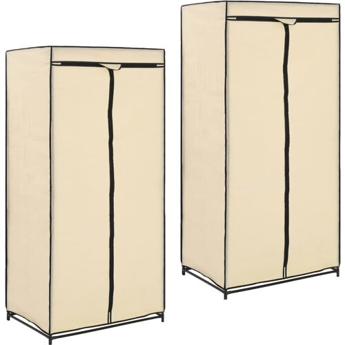 vidaXL garderobne omare 2 kosa 75x50x160 cm krem Cene