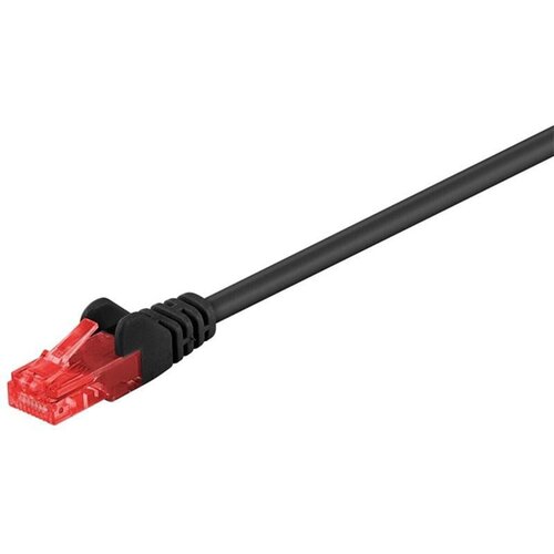 Goobay UTP kabel patch CAT6, črna/rdeča, 15m Cene
