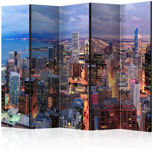  Paravan u 5 dijelova - Illuminated Chicago II [Room Dividers] 225x172