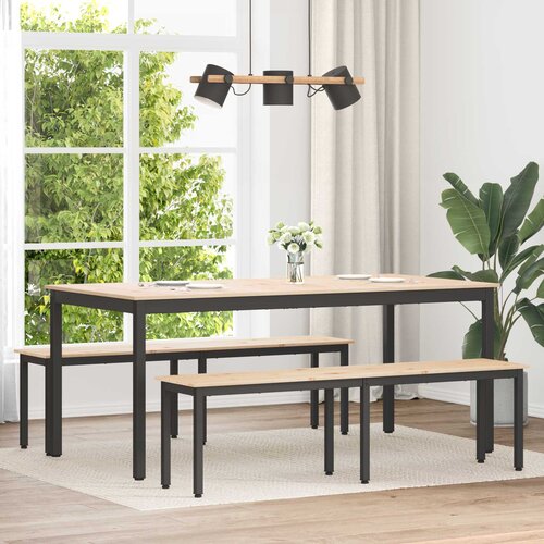  Klupa Prirodna 160 x 35 x 45 cm Čvrsto borovo drvo Slike