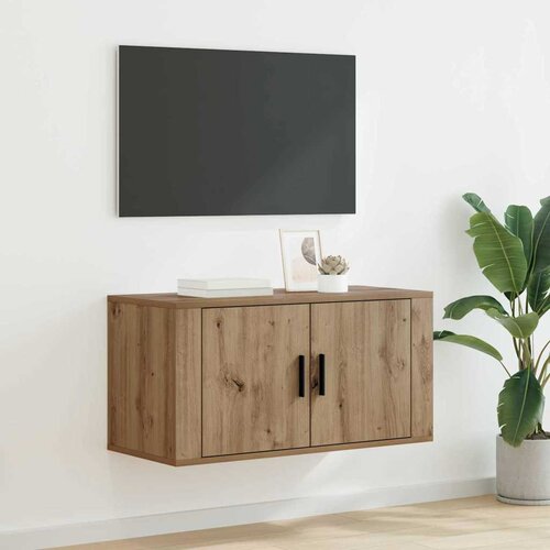  Ormar za TV montiran na zid hrast artisan 80 x 34.5 x 40 cm Cijene