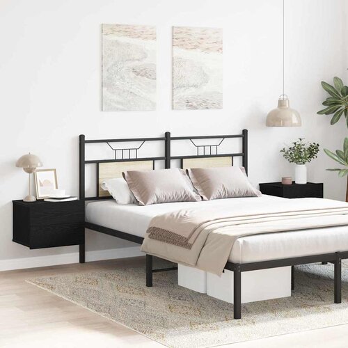  Noćni ormar 2 pcs Crni hrast 40 x 30 x 30 cm Konstruirano drvo Cene
