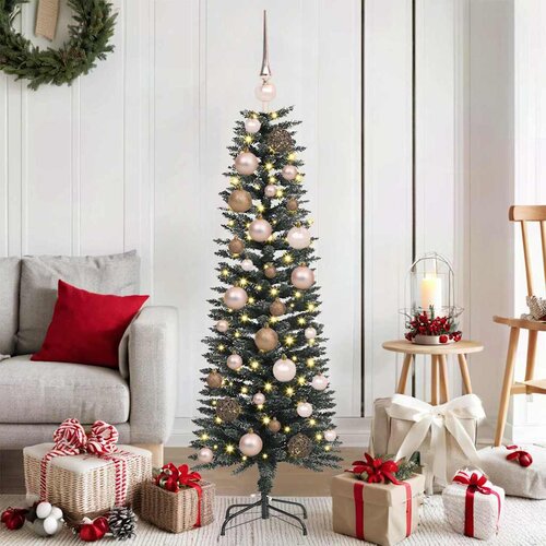 vidaXL Umestno božično drevo med 150 LED Zelena 40.5 x 40.5 x 120 cm Cene
