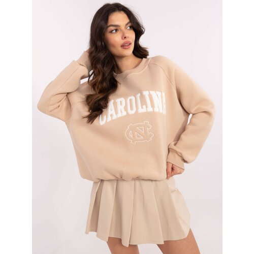 My Red Lips Sweatshirt-EM-BL-857-1.02X-beige Cene