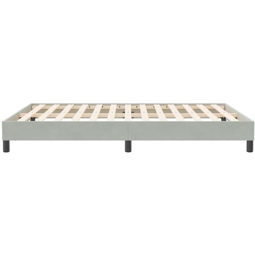 Box Spring krevet bez madraca svijetlo sivi 140x210 cm samt Slike