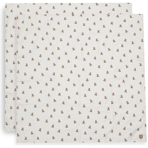 Jollein tetra plenica 115x115cm 2/1 mini teddy bear Slike