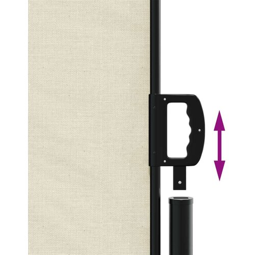 Bočna tenda na uvlačenje krem 140 x 1200 cm Slike