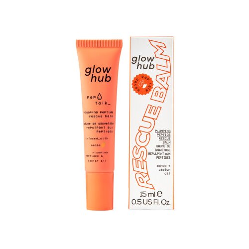 GLOW HUB balzam za ustnice - Pep Talk Plumping Peptide Rescue Balm - Mango Cene