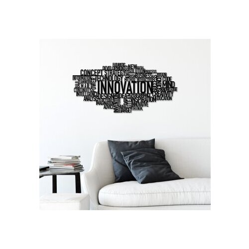 Wallity Zidna dekoracija Innovation, 86x41cm, Crna Slike