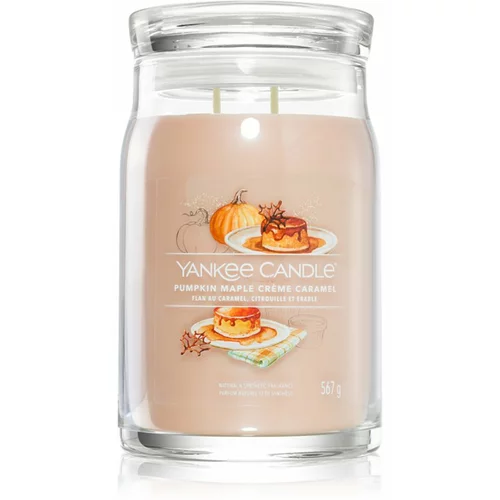 Yankee Candle Pumpkin Maple Crème Caramel dišeča sveča 567 g