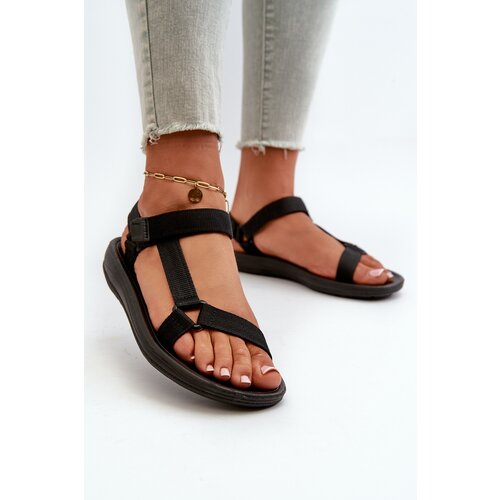 Boto Women's Sports Sandals with Velcro Black Vilari Cene