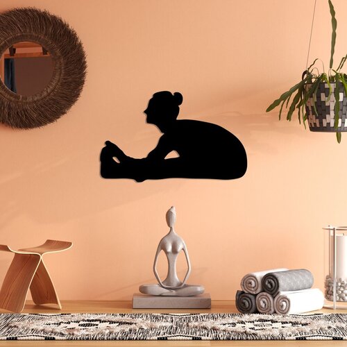 Wallity Zidna dekoracija Yoga 23, 60x37cm, Crna Cene