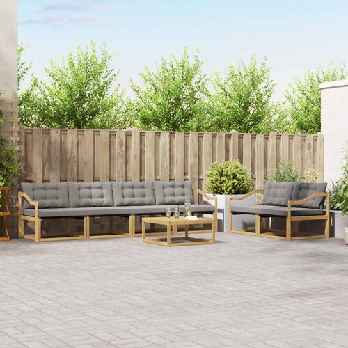  Set vanjskih sofa 7 kom. Bijela i svjetlosiva Cijene