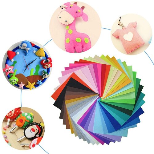 INF 40-delna večbarvna DIY plošča iz klobučevine za šivanje in krpanke MultiColor 30 x 20 x 0,1 cm, (21296528) Cene
