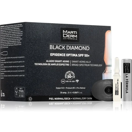 MARTIDERM Black Diamond Epigence Optima SPF 50+ zaščitni serum v ampulah SPF 50+ 30x2 ml