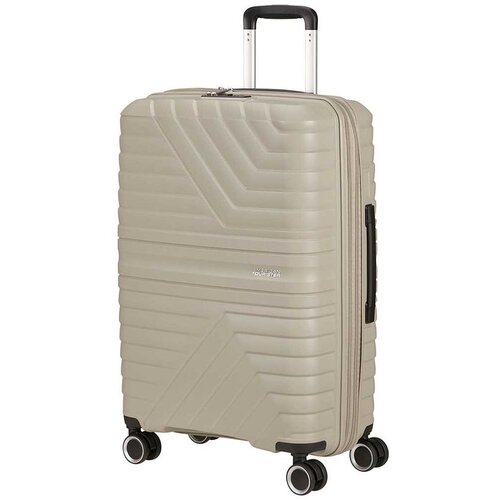 American Tourister FlyTwist spinner kofer M s pro&amp;scaron;irenjem, 63/73 l, boja pijeska Slike