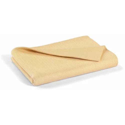 Mijolnir Žuti pamučni prekrivač za bračni krevet 240x260 cm Lines -
