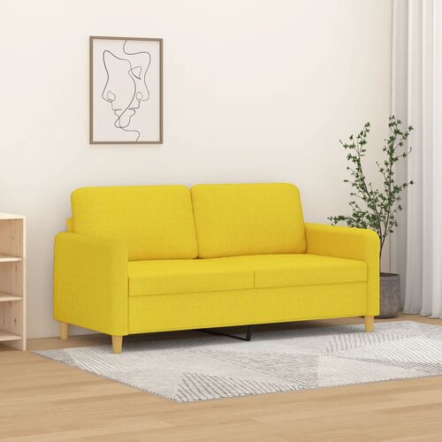  The Living Store Dvosed svetlo rumen 140 cm blago - Kavč Dvosed, (21447841) Slike