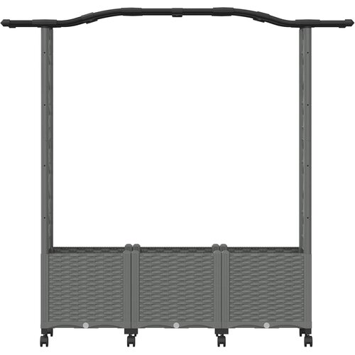  Povi&amp;scaron;eni krevet s mrežom i krovom Svjetlosiva 164 x 40 x 144 cm Slike