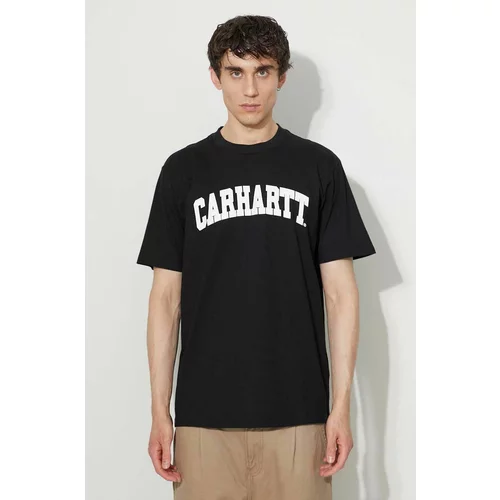 Carhartt WIP Pamučna majica boja: crna, s tiskom