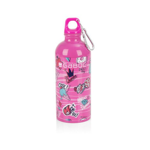 Gabol aluminijumska boca za vodu 7x21 cm 600ml-0,12 kg sticker roze ( 16ADG234148I ) Cene