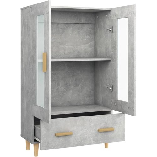  Visoka komoda siva boja betona 70x31x115 cm konstruirano drvo Slike