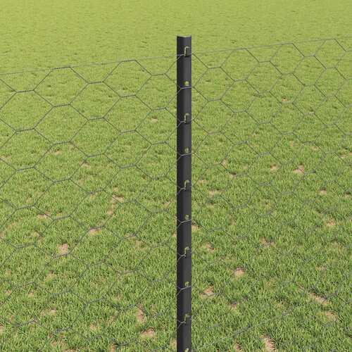  Heksagonalna ograda s stubom 100 x 1,4 m Čelik premazan PVC-om Slike