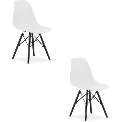 Brandless Stol OSAKA bele/črne noge x 2, (22030617) Slike