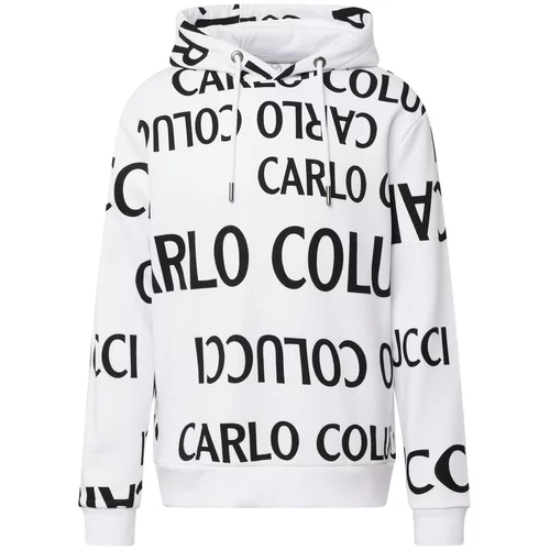 Carlo Colucci Sweater majica crna / bijela