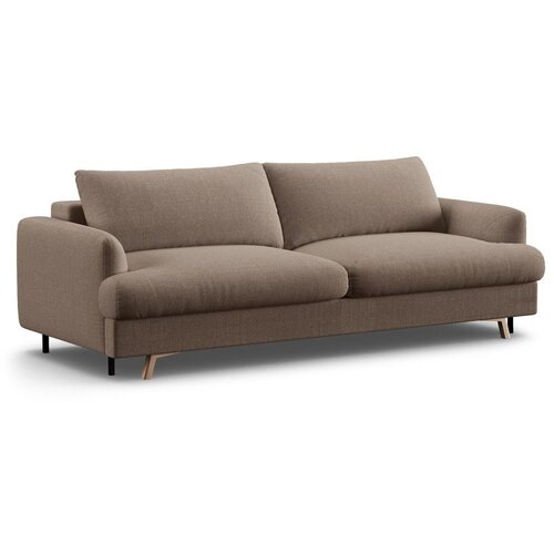 Micadoni Smeđe-siva sklopiva/s prostorom za odlaganje sofa 233 cm Naomi – Cene