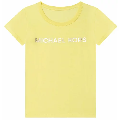Michael Kors Dječja pamučna majica kratkih rukava boja: žuta