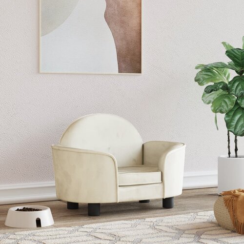 vidaXL Krevet za pse krem 66x40x45 cm baršunasti Cijene