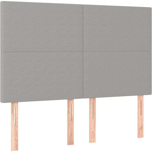  Box spring s madracem svjetlosiva 160x200 cm tkanina Slike