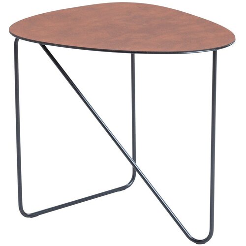 LIND DNA Konjak smeđi metalni stolić za kavu 44x50 cm Curve L Bull – Cijene