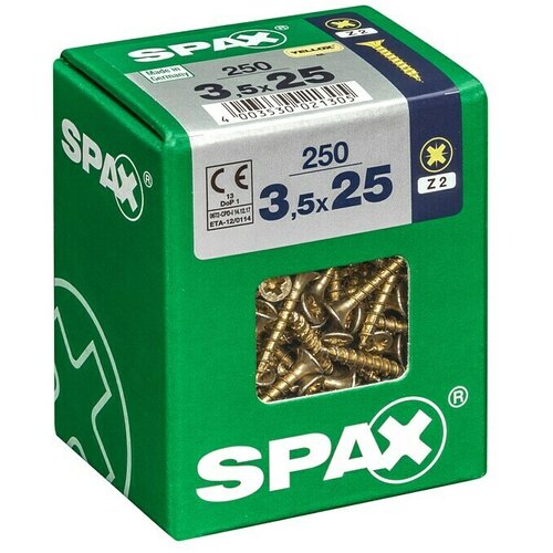 SPAX Univerzalni vijak (3,5 x 25 mm, Puni navoj, 250 Kom.) Cijene