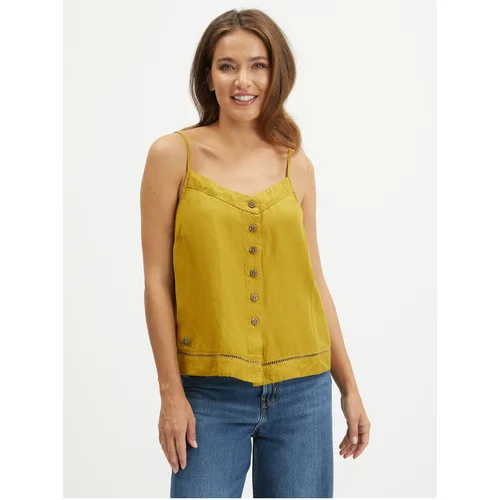 Ragwear Women's Mustard Linen Top Antolia - Women