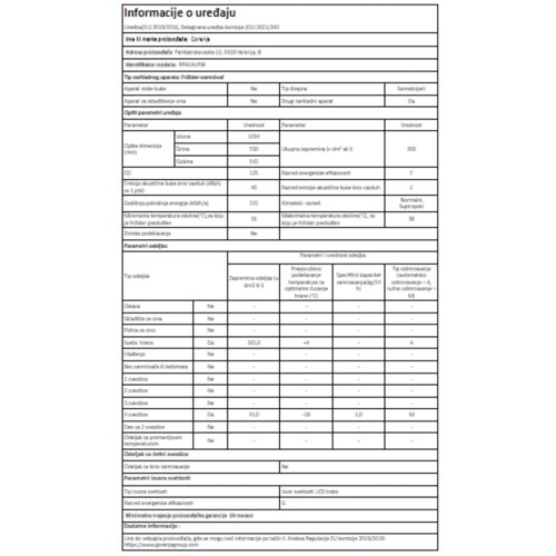Gorenje samostojeći kombinovani RF 4141 PS4 Slike