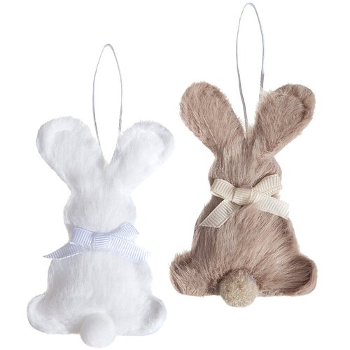  Krzneni zečić 9 cm - set od 2 kom | neutralne boje Cene