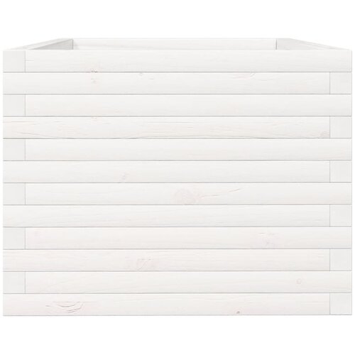  Vrtna sadilica bijela 90x60x45,5 cm od masivne borovine Slike