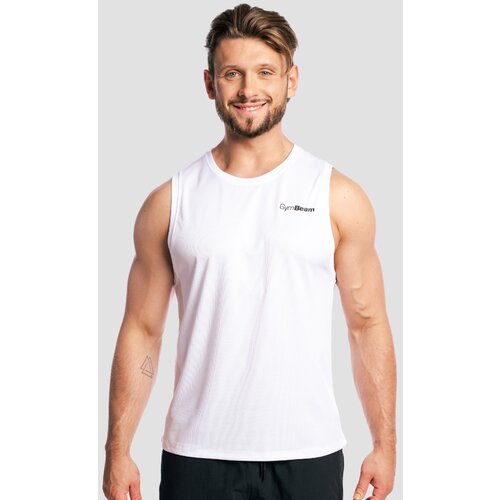 GymBeam Muška majica bez rukava Base Mesh White Cijene