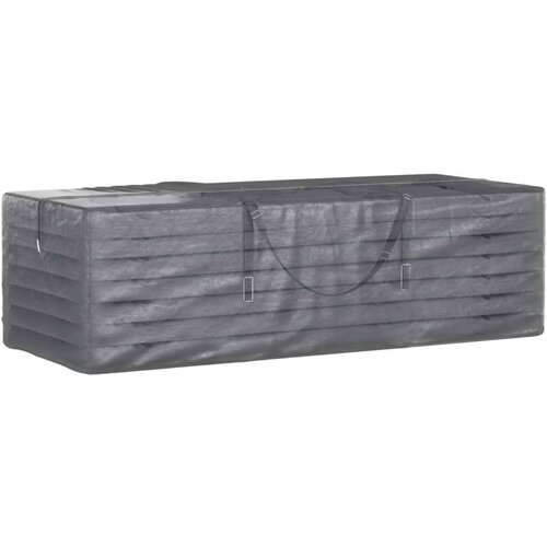 vidaXL Torba za shranjevanje vrtnih blazin 2 kosa črna 135x40x55cm PE Cene