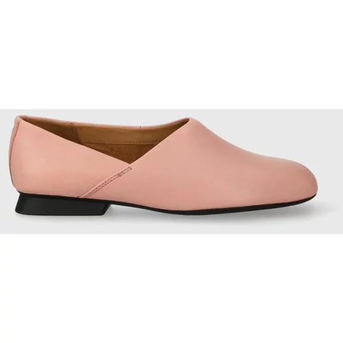 Camper Kožne cipele Casi Myra za žene, boja: ružičasta, ravni potplat, K201083.004