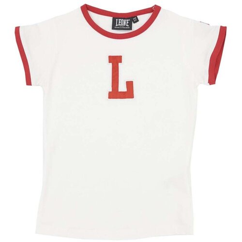 Leone 1947 Majice s kratkimi rokavi Girl T-Shirt Short Sleeves College Bela Cene