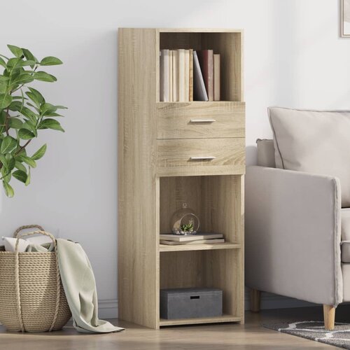 The Living Store Visoka omara sonoma hrast 40x42,5x124 cm inženirski les - Visoka Omara, (21435133) Slike