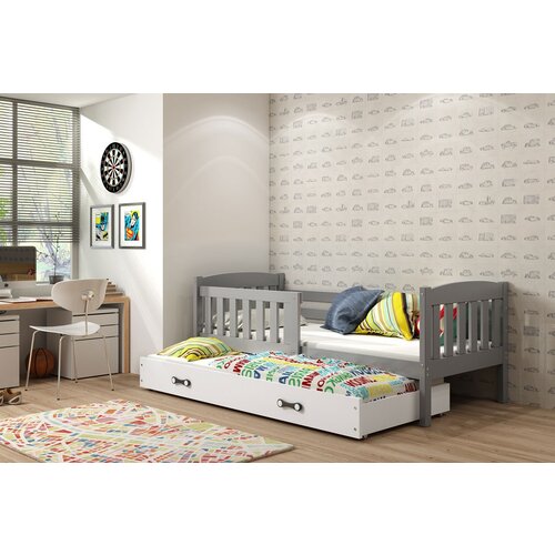 BestBed OTRO�KA POSTELJA KUBUS 2 Z DODATNIM LE�I��EM - GRAFIT Cene