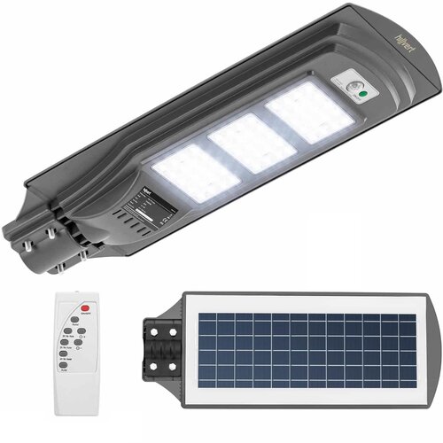 Hillvert Solarna mestna ulična svetilka s senzorjem gibanja in mraka 60 x LED 300 W PILOT, (21504032) Cene