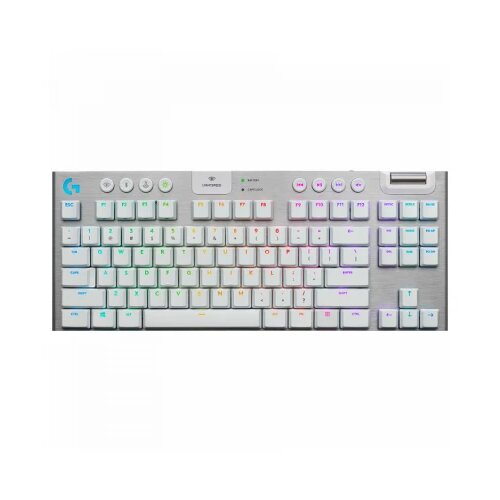 Logitech G915 x lightspeed tkl wireless gaming keyboard - white - us int'l - 2.4GHZ/BT - EMEA28i-935 - tactile Cene