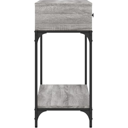  Konzolni stol siva boja hrasta 100x34,5x75 cm konstruirano drvo Slike
