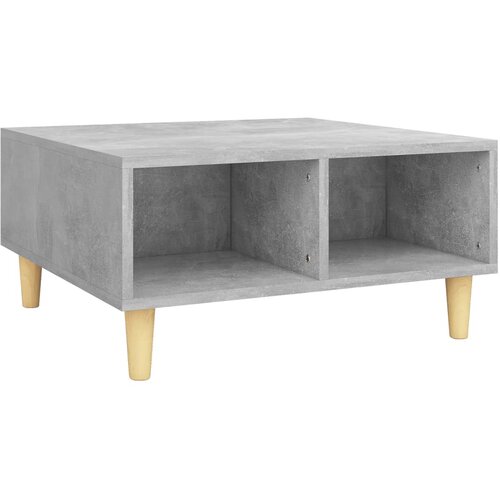 Maison Chic Klubska mizica - kavna mizica - Nizka mizica betonsko siva 60x60x30 cm iverna plo&amp;scaron;ča, (21753883) Slike